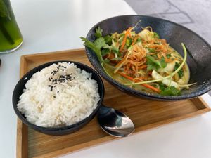 Chai Curry with seitan  at Tata Restaurant in Vienna