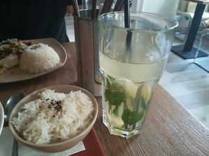 Limo dream drink with ginger at Tata Restaurant in Vienna