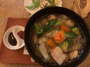 Big tofu noodle soup 🍜  at Tata Restaurant in Vienna