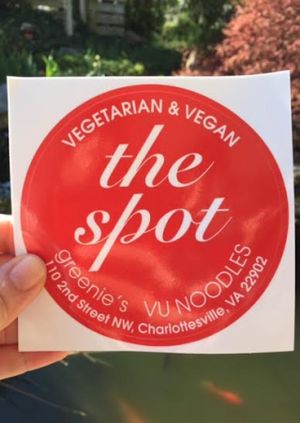 Come and get a free sticker for your car! at Vu Noodles in Charlottesville
