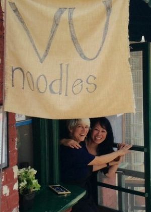Vu Noodles own Julie Vu Whitaker along with The Spot co-owner Kathy Zentgraf at Vu Noodles in Charlottesville