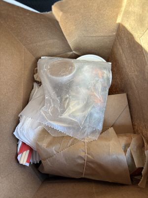 First look at our order.  at Vu Noodles in Charlottesville