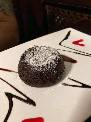 Vegan chocolate soufflè  #Veganuary at Asia Fusion Sushi in Paderno Dugnano