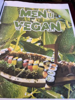 Vegan menu  at Asia Fusion Sushi in Paderno Dugnano