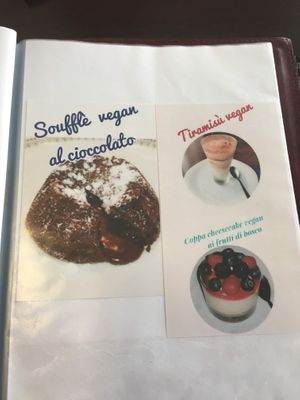 They have vegan desserts too! at Asia Fusion Sushi in Paderno Dugnano