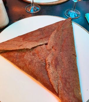 Galette vegan (ratatouille + steak vegan) at Cosy Lunch in Rouen