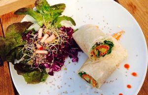 meal at Lula Cantine Bio & Veggie in Paris