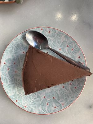 Chocolate cake  at Lula Cantine Bio & Veggie in Paris