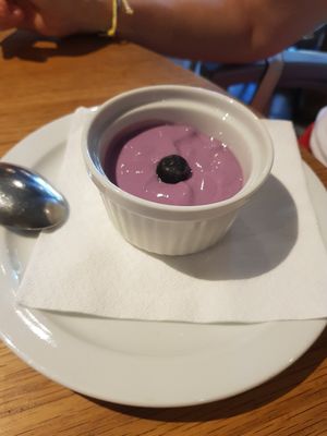Yogurt de arandanos at Teresa Carles in Lleida