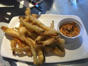 verdures arrebossades at Teresa Carles in Lleida