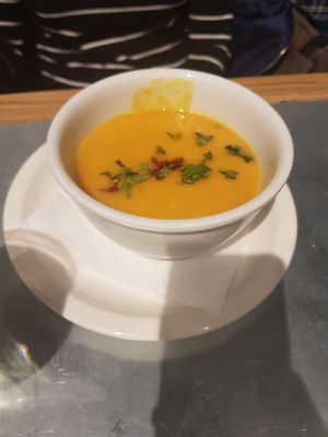 Crema de zanahoria at Teresa Carles in Lleida