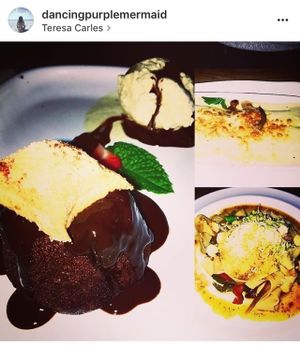 Dinner and Dessert vegan in Barcelona at Teresa Carles in Lleida