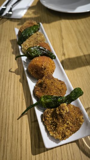 Croquetas (las de calabaza no son vegan) at Teresa Carles in Lleida