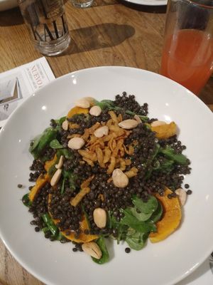 Lentil salad at Teresa Carles in Lleida