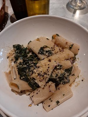 Pasta vegana at Teresa Carles in Lleida