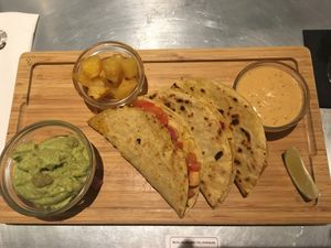 Tacos de jackfruit at Teresa Carles in Lleida