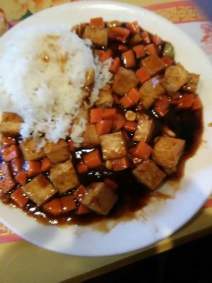 tofu Kung pao at Mark Pi's China Gate in Zanesville