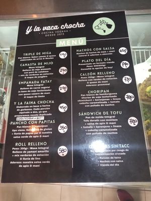 Carta at Y la vaca Chocha in Buenos Aires