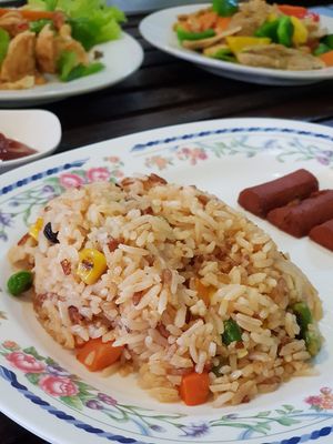 Fried Rice at J Class Vegetarian Restaurant in Nakhon Pathom