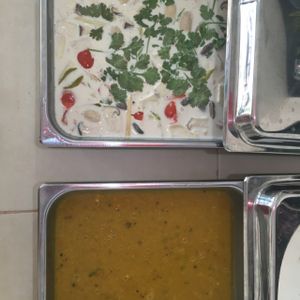 Tom kha, dhal  at One Yoga Cafe in Koh Phangan