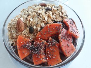 Smoothie bowl at One Yoga Cafe in Koh Phangan