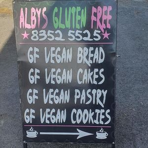 . at Alby's Gluten Free Bakery in Adelaide