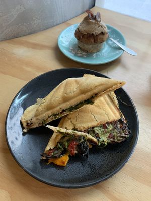 Roasted Vegetable Panini  at Toast Cafe and Sandwich Bar in Adelaide