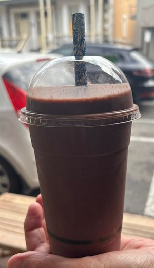 Choc boss smoothie  at Bom Dia Bowls Acai Bar in Glenelg