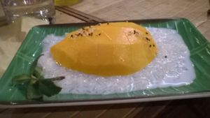 Mango dessert at Chiang Rai Mai in Paris