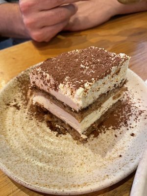 White chocolate tiramisu—highly recommended!  at Mildreds - Kings Cross in North London