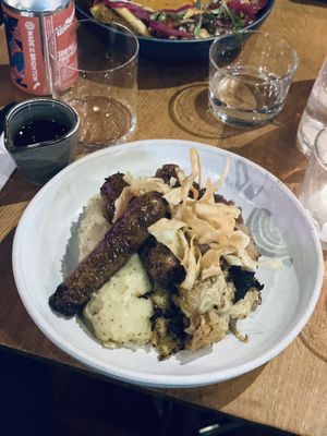 Bangers and mash  at Mildreds - Kings Cross in North London