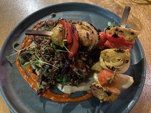 Veggie Kebabs  at Mildreds - Kings Cross in North London