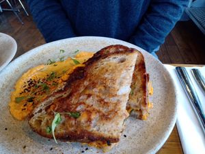 Kimchi toastie at Mildreds - Kings Cross in North London