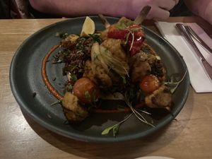 Mango chickn kebabs  at Mildreds - Kings Cross in North London