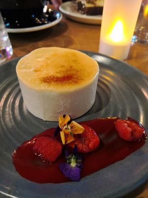 Creme brulee at Mildreds - Kings Cross in North London