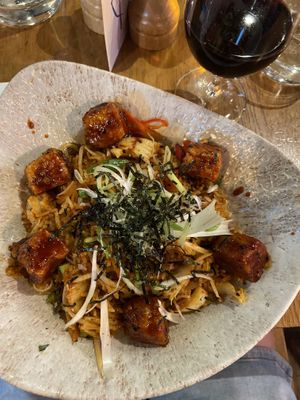 Korean fried rice plate  at Mildreds - Kings Cross in North London