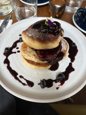 blueberry pancakes   at Mildreds - Kings Cross in North London