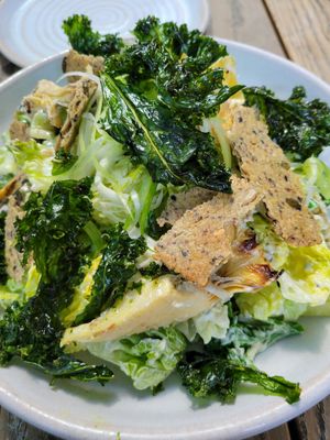 Artichoke Caesar salad at Mildreds - Kings Cross in North London