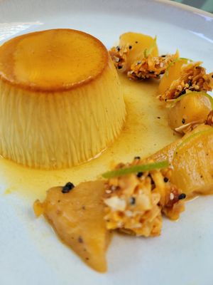 chai panna cotta at Mildreds - Kings Cross in North London