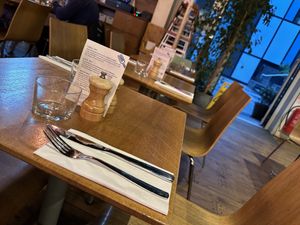 tables  at Mildreds - Kings Cross in North London