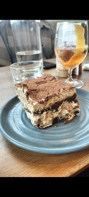 White chocolate tiramisu at Mildreds - Kings Cross in North London