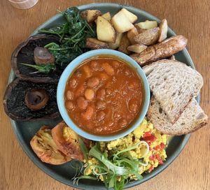 English breakfast   at Mildreds - Kings Cross in North London