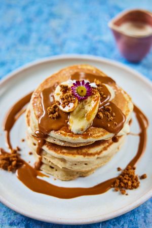 Biscoff pancakes at Mildreds - Kings Cross in North London