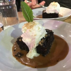 brownie at Mildreds - Kings Cross in North London
