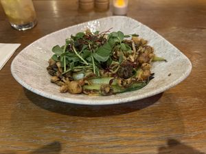 Tempeh Mushroom Yaki Udon  at Mildreds - Kings Cross in North London