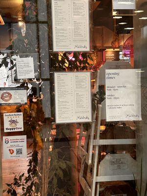 Happy Cow accreditation plus info  at Mildreds - Kings Cross in North London