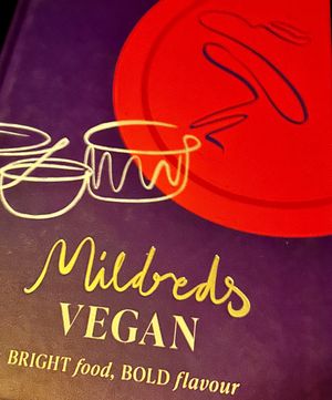 Mildred’s recipe book 😁  at Mildreds - Kings Cross in North London