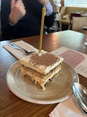 White chocolate tiramisu  at Mildreds - Kings Cross in North London