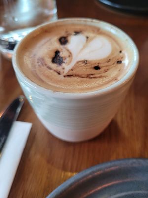 Cappuccino at Mildreds - Kings Cross in North London