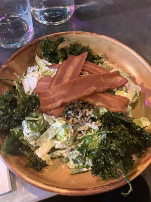 Caesar salad with added rashers at Mildreds - Kings Cross in North London